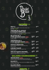 Menu PB Poulet Braisé - Les entrées, salades, …