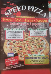 Menu Speed Pizza - Carte et menu Speed Pizza Paris 12
