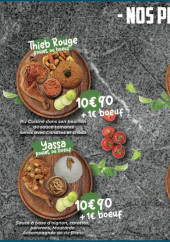 Menu Wakanda factory - Les plats traditionnels