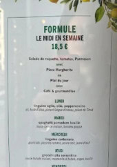 Menu Café d'Italie - Formule