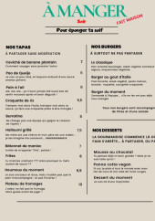 Menu Incubateur de Fraîcheur - A manger