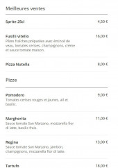 Menu Pizza César - Meilleures ventes et  pizza
