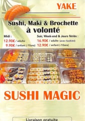 Menu Sushi Magic - Carte et menu Sushi Magic à Paris 13