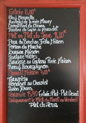 Menu Le Bouquet - Exemple de menu