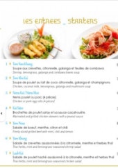 Menu Yummy House - Les entrées, soupes, ...