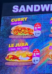 Menu Juba Kebab - Les sandwichs