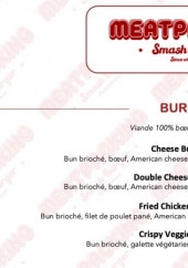 Menu Meatpacking - Les burgers