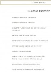 Menu La Rotonde de la Muette - Le classic bistrot