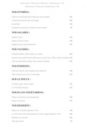 Menu Le 1818 - Les formules midi