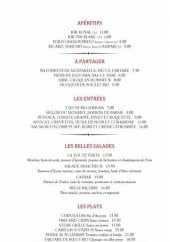 Menu Le polo - Les apéritifs, entrées,... 