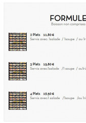 Menu Moshi 1 - Formules