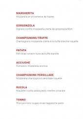Menu Di Loretta - Les pizzas