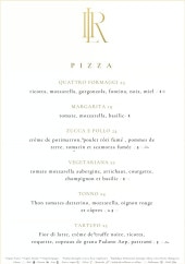 Menu Il Rosso Paris - Les pizzas