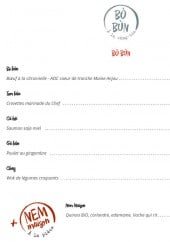 Menu James Bun - Les bo bun
