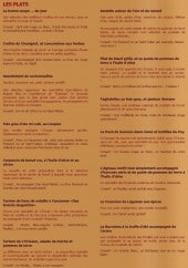 Menu L'ecluse - Les plats