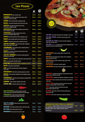 Menu Les artisans de la pizza - Les pizzas