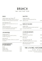 Menu Zoku - Brunch