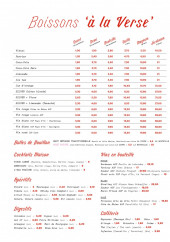 Menu Bouillon Pigalle - Les boissons