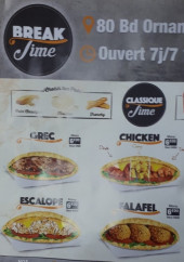 Menu Break Time - Les sandwichs