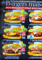 Menu Brooklyn Burger - Les burgers maisons et naans burgers