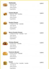 Menu Burger Run Paris - Les burgers