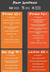 Menu Chez Ma Cousine - Les menus dîner suite et formules dîner