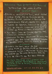 Menu Les Quidams - Brunch