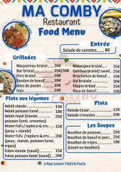 Menu Ma Comby - Les entrées, plats et soupes,...