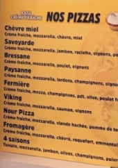 Menu Fast'Eat - Les pizzas base crème