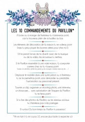 Menu Le Pavillon des Canaux - Les 10 commandements 