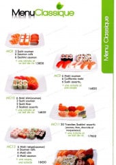 Menu light sushi - Les menus classiques