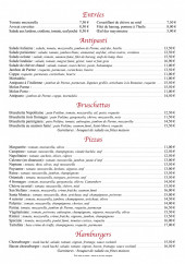 Menu Santa Monica - Les entrées, antipastis et brochettes, ...