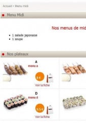 Menu Sushi Ô - Les Menus Midi