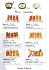 Menu Yoshida - Les menus brochettes