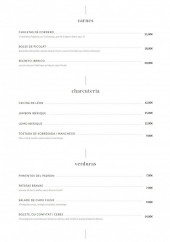 Menu Amagat - Carnes, charcuteria, verduras et postres