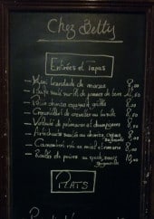 Menu Chez betty - Les entrées, tapas et plats