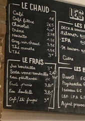 Menu Les Pères PoPulaires - Les boissons