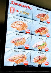 Menu Marmaris - Les sandwichs