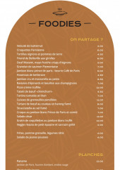 Menu Mozami - Menu à partager et planche