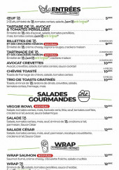 Menu PB Poulet Braisé - Entrées, salades et wraps a emporter