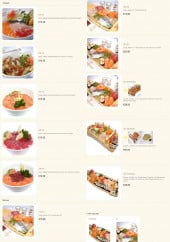 Menu Sushi 14. - Les chirashi et  les bateaux
