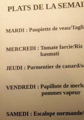 Menu Au Qg - Les plats du jour de cette semaine