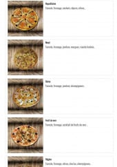 Menu O'delices - Pizzas à base tomate suite