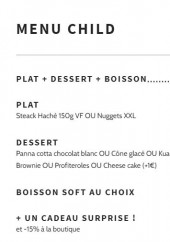Menu Rev’art jungle - Les menus Child  et teenagers