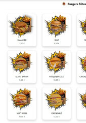 Menu Smashed - Les burgers frites
