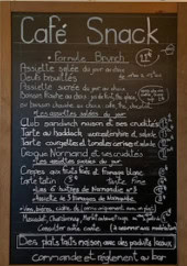 Menu La maison d'Yport - La carte