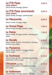 Menu Pizza du roi - Les pizzas