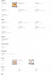 Menu World food - Les sandwichs, desserts, ...
