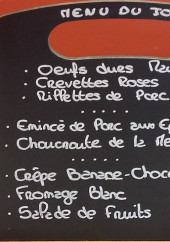 Menu Chez Maman - Un exemple de menu du jour