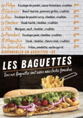 Menu Food Korner - Les baguettes